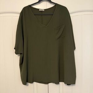 JODIFL Olive Green Tunic Top